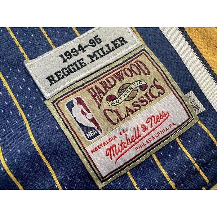 Camiseta Indiana Pacers Reggie R.Miller NO 31 Mitchell & Ness1994-95 Azul
